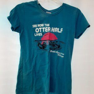 Gildan Aqua Blue Shedd Aquarium Shirt (S)